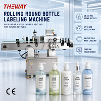 Machine d'étiquetage à rouleaux haute performance pour bouteilles cylindriques
