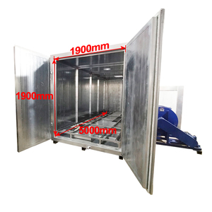 Ligne de peinture en poudre semi-automatique avec cabine de pulvérisation en tunnel et four de cuisson pour profilés en aluminium - Product Image 4