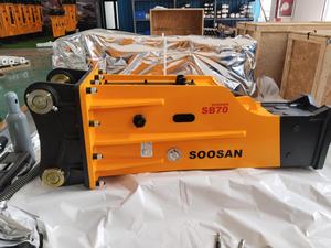 SOOSAN SB70 BOX TYPE <b>Hydraulic</b> <b>Breaker</b> MAIN BODY PRODUCT DIRECT FACTORY SUPPLY ONE YEAR WARRANTY STANDARD FEATURES INCLUSIVE - Product Image 6