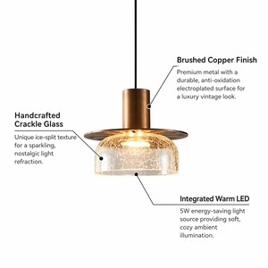 Lustre suspendu Art Déco antique en verre doré, à hauteur réglable, à économie d'énergie, avec abat-jour E26, pour salon, maison, <span class=keywords><strong>mariage</strong></span> - Product Image 2
