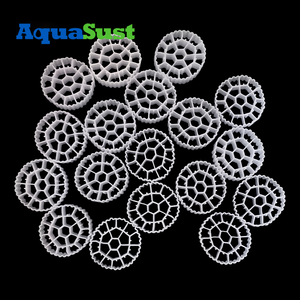 Juntai HDPE <span class=keywords><strong>Aquarium</strong></span> Filtermedia Bio Balls MBBR 25x12mm Hoog Oppervlaktegebied (>650) 5+ Jaar Garantie voor Aquacultuur Visvijver - Product Image 5
