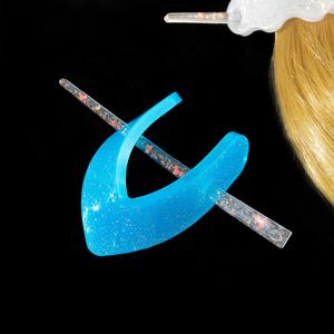 Accesorios <span class=keywords><strong>para</strong></span> horquilla clásica DM416, molde de silicona, resina epoxi, colgante de joyería, tocado, conjunto de molde <span class=keywords><strong>para</strong></span> niña - Product Image 2