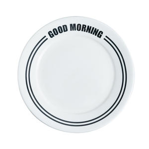 Plato de Postre Plano Estilo Nórdico <span class=keywords><strong>Paris</strong></span>, Plato para Desayuno, Vajilla de Cerámica, Apto para Microondas y Lavavajillas, para el Hogar - Product Image 1