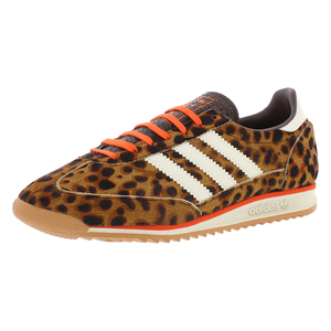 รองเท้าผ้าใบ Adidas SL 72 สำหรับผู้หญิง สีน้ำตาลเข้ม สีขาวอมเหลือง สีส้มอ่อน สไตล์ลำลอง - Product Image 1