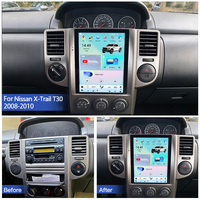 HFMidia Radio Layar Vertikal 9.7 inci BT Multimedia Video Head Unit Untuk Nissan X-Trail T30 2008-2010 Konsol Tengah Layar Sentuh