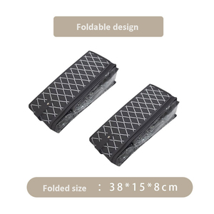 Boîte de rangement pliable pour chaussures K107, forme rectangulaire, visible, en tissu tressé, anti-poussière et anti-humidité, avec couvercle de semelle - Product Image 5