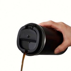 Free Sample 380Ml 510Ml Reusable Double Wall Stainless Steel Vacuum Insulated Coffee <b>Mug</b> BPA-Free Lid Eco-Friendly Party Office - Product Image 3