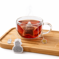 Sachets de thé personnalisés en forme spéciale, biodégradables en PLA, qualité alimentaire, mélange d'herbes aromatisées, boîte cadeau tiroir, usine OEM ODM