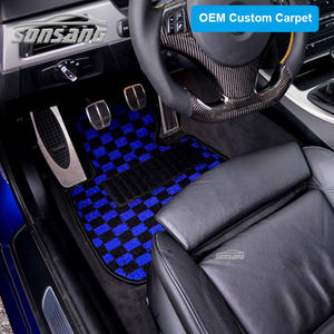 Tapis de sol personnalisé<span class=keywords><strong>s</strong></span> à carreaux SONSANG, tapis de voiture, tapetes pesoalizado, tapis de sol pour voiture - Product Image 3