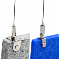 Offre Spéciale : Kit de Suspension Réglable en Laiton pour Câble, Anti-Éblouissement, pour Panneaux d'Isolation Acoustique Intérieurs