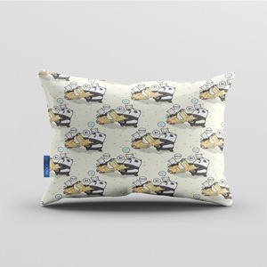 Oreillers de <span class=keywords><strong>lit</strong></span> en polyester anti-bactériens à motif géométrique 200TC, oreillers de cou d'hôtel blancs bon marché en gros, collection 2025 - Product Image 2