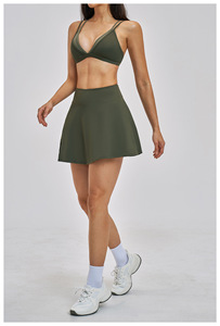 Wholesale Custom Logo Yoga Sports Golf Wear Pickleball Clothing Quick Dry Breathable Spandex/Nylon Sports Bra Tennis Plus Size - Product Image 3