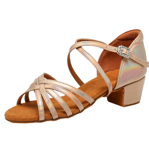 Chaussures de <span class=keywords><strong>danse</strong></span> latine pour enfants en vente chaude, talon cubain professionnel, jolies sandales de <span class=keywords><strong>danse</strong></span> <span class=keywords><strong>bachata</strong></span> pour filles, fabrication artisanale - Product Image 1