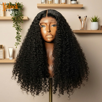 Pelucas de Cabello Humano Rizado Pixie Indio al por Mayor, 100% Cabello Virgen con Cutícula Alineada, Pelucas Frontales de Encaje sin Pegamento Pre-Arrancadas para Mujer
