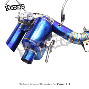Yooking ระบบท่อไอเสียไทเทเนียมสำหรับ <span class=keywords><strong>V12</strong></span>เฟอร์รารี6.5L 2017-2023ท่อไอเสียไทเทเนียม - Product Image 5