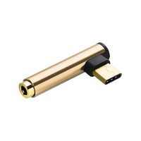 Neuer USB 3.0 2-in-1 Winkeladapter Vergoldeter Typ-C zu 3,5mm Klinkenstecker Kopfhörer-Aux-Konverter für iPhone Samsung Huawei