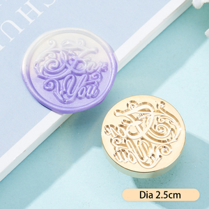 หัวปั๊มขี้ผึ้งตรา29038ตราปั๊มทองเหลืองตราปั๊มขี้ผึ้งหัวปิดผนึกแสตมป์6สไตล์สำหรับงานแต่งงานการห่อของขวัญ - Product Image 6