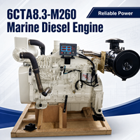 Moteur diesel marin SCDC Cums 6CTA8.3-M 6CTAA8.3-M260, moteurs diesel marins 4 temps 260 CV pour usage industriel et nautique