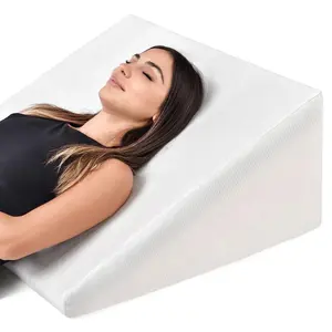 Elevated Support Cushion Bed Wedge Pillow Memory Foam Triangle Wedge Pillow For Sleeping