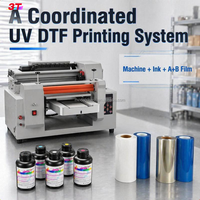 Machine d'impression UV DTF tout-en-un à plat avec plusieurs fonctions, fournissant film d'impression et encre CMYKWV