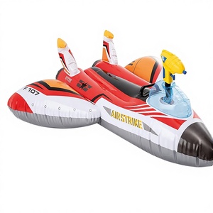 Bouée gonflable personnalisée en gros, directement de l'usine, pour enfants - Jouet de <span class=keywords><strong>piscine</strong></span> mignon en forme d'avion pour les jeux aquatiques estivaux - Product Image 1