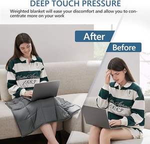 <span class=keywords><strong>Couverture</strong></span> <span class=keywords><strong>lestée</strong></span> 5 lb : Petite <span class=keywords><strong>couverture</strong></span> <span class=keywords><strong>lestée</strong></span> pour adultes, portable pour les voyages - Coussin rafraîchissant pour la relaxation et le sommeil - Product Image 5