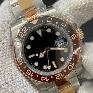 Reloj de Alta Calidad con Cristal de Zafiro Luminoso de 41 mm, Acero Inoxidable, Fábrica VS V3 3285, Movimiento Mecánico ETA, Reloj de Buceo GMT - Product Image 6