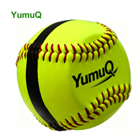 YumuQ Spinner Pitching Trainer Softball avec coutures surélevées, balle d'entraînement pour les joueurs de softball rapide et lent