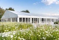 Tentes de réception de luxe en aluminium transparentes à double couche imperméables pour 100, 300, 500, 1000 personnes, pour événements extérieurs