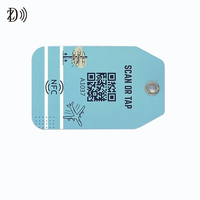 Étiquette de bagage NFC Hotel étanche NTAG 215 13.56MHz QR Code Airport RFID étiquette de bagage