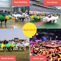 Ensemble de jeu gonflable de course de lapin de construction d'équipe de sports et de divertissement extérieur pour des courses de lapin de tortue
