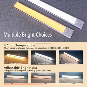 Senya-Pro LED 3色温度調整・調光機能付きモーションセンサー室内用USB充電式キャビネットライト キッチン・クローゼット用照明 - Product Image 2