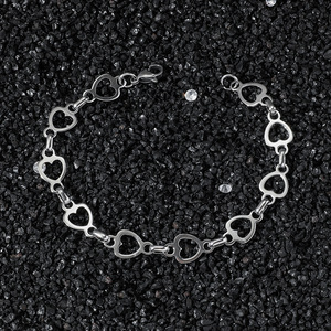 Pulsera de Cadena con Corazón, Diseño Popular 2026, Estilo Hiphop, Acero Inoxidable, Unisex, Joyería de Moda, Venta al Por Mayor - Product Image 1