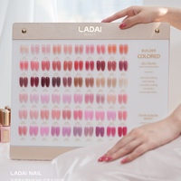 ZRKGEL LADAI Gel de Construction Transparent Nude 60 Couleurs Sans TPO ni HEMA, Gel de Base Caoutchouc pour Salon de Manucure, Vente en Gros, Gel Longue Durée à Prix Compétitif
