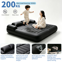 Matelas pneumatique pour SUV, lit de voiture gonflable, lit de camping portable, matelas pliable pour camion, coussin intégré, utilisation à domicile et en extérieur