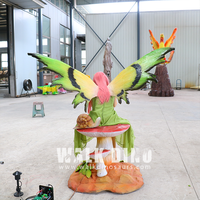 Modèle de fée des fleurs en silicone de haute qualité, modèle animatronique pour l'intérieur et l'extérieur, pour les centres commerciaux, les parcs d'aventure, utilisation publique
