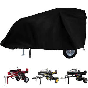 Funda para Rajadora de Leña de Exterior, Tela Oxford Negra, 211x117x100cm, Alto Nivel de Seguridad, Protección Contra el Polvo - Product Image 3