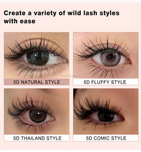 Extensions de cils en camélia multi-couches LC/LD, super douces et moelleuses, éventails pré-faits, cils à floraison automatique - Product Image 2