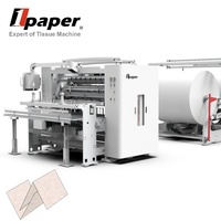 Machine à plier le papier entièrement automatique pour serviettes en coton pliées en V, avec moteur PLC, boîte de vitesses et roulement, 380V, haute capacité