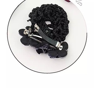 Elegante <span class=keywords><strong>Redecilla</strong></span> para <span class=keywords><strong>Moño</strong></span> con Flores de Tela, <span class=keywords><strong>Redecilla</strong></span> Profesional para Mujeres de Oficina - Product Image 5