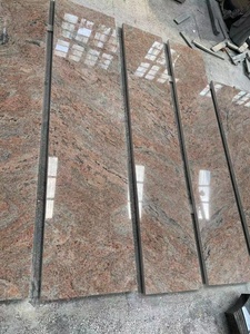 Piedra Natural Pulida Moderna de Primera Calidad, Multicolor Rojo # 2 Losas de Granito Cortadas a Medida, Ecológicas, Ligeras y Duraderas para Cocina, 1 Año de Garantía - Product Image 2