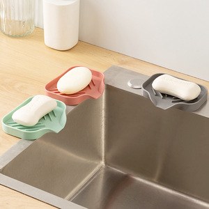 Silicone soap box bathroom bathroom punch-free drain pad <b>large</b> soap box without water accumulation creative for home - Product Image 1