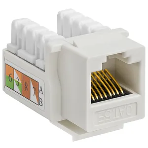 Rj45插头5e类6类90度Utp Ftp网络梯形插孔