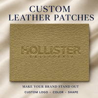 Écussons de marque personnalisés en cuir PU, étiquettes gaufrées pour casquettes, jeans, vêtements d'extérieur et sacs de voyage