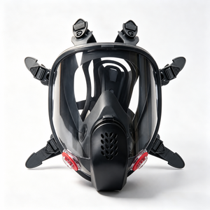 Máscara Respiratoria Facial Completa de Grado Industrial con Protección Multigas CE EN136 y Lente Panorámica para Minería, Directo de Fábrica - Product Image 4