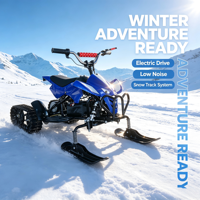 Quad à neige électrique de nouvelle conception, moteur 36V, motoneige, véhicule de ski pour enfants et adultes, ATV à chenilles pour la location en station, sport d'hiver