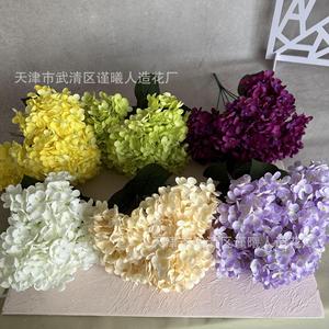 ดอกไฮเดรนเยียประดิษฐ์ Jinxi ขนาด 52 ซม. 5 หัว ดอกไม้ผ้าไหมสำหรับตกแต่งบ้านงานแต่งงาน - Product Image 4