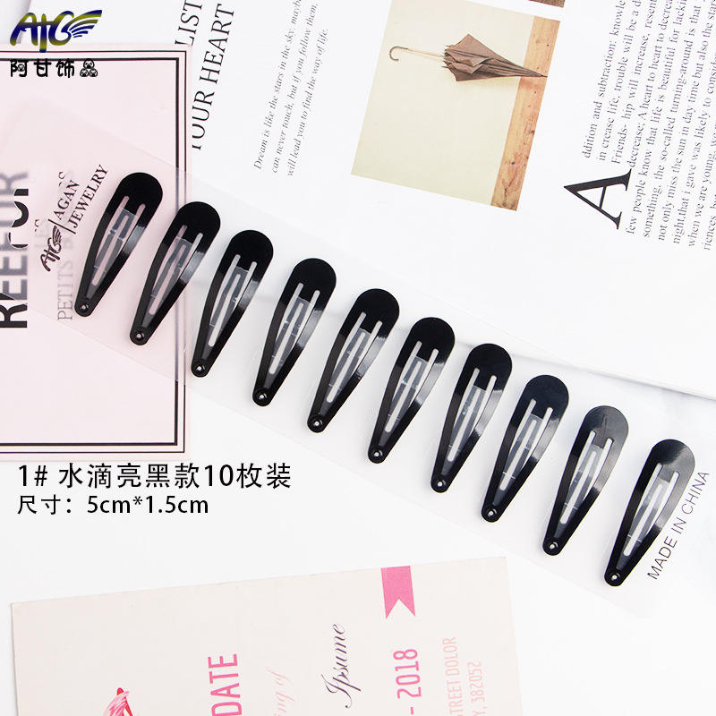 1หยดน้ำรุ่นสีดำสดใสแพ็ค10ชิ้น