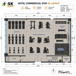 Attrezzatura Completa per Palestra SK Hotel, Soluzione <span class=keywords><strong>Fitness</strong></span> Commerciale, Macchine per Allenamento di Forza e Cardio per Hotel, Club e Centri <span class=keywords><strong>Fitness</strong></span> - Product Image 3