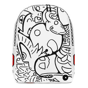 Cómics IW # Mochila Minimalista 27 para Niñas, Forro de Nailon Impermeable, Cierre de Cremallera, con Diseño de Dibujos Animados - Product Image 1